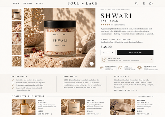 SOUL + LACE SHWARI Bath Soak